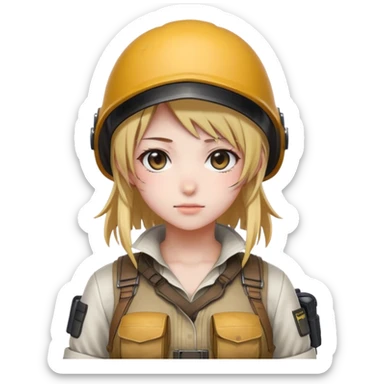 anime girl game pubg mobile sticker