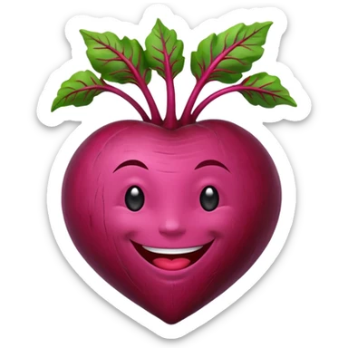beetroot smiling sticker
