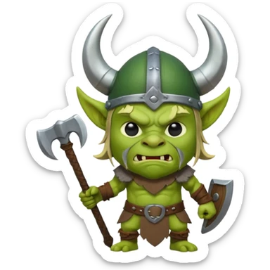 Goblin viking  sticker