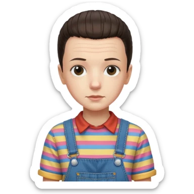 Eleven from stranger things season 3 episode 2 sticker