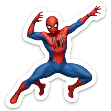 Spider-Man shark dinosaur sticker