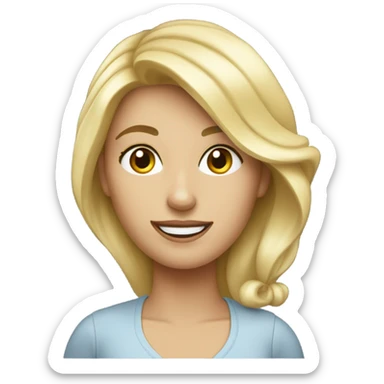 une blonde vétérinaire sticker