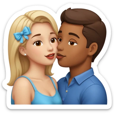 Kissing sticker