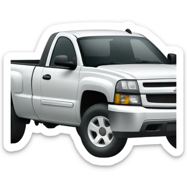 2004 Chevy truck white  sticker