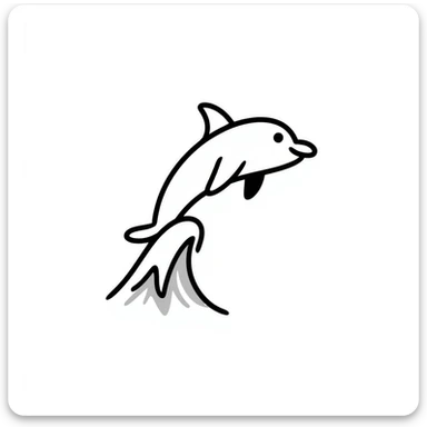 Dolphin sticker