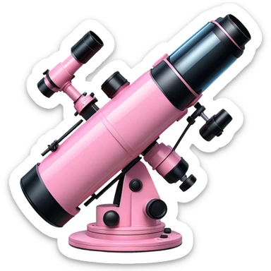 pink hubble telescope sticker