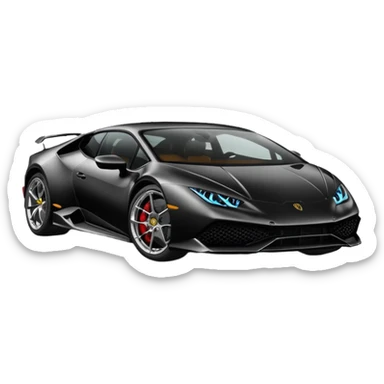 Lamborghini Huracanes, noir sticker