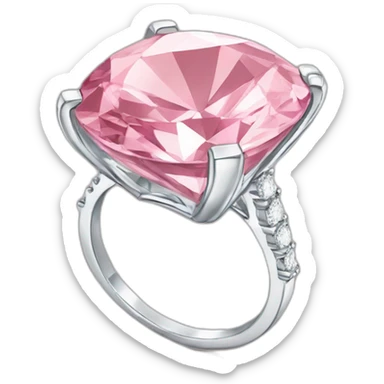 Pink diamond ring sticker