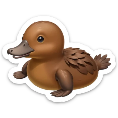 Schlaues schnabeltier sticker