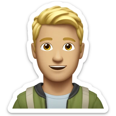 JJ from outer banks white guy  sticker