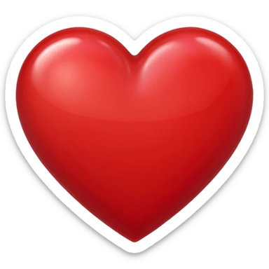 Half of a heart emoji sticker