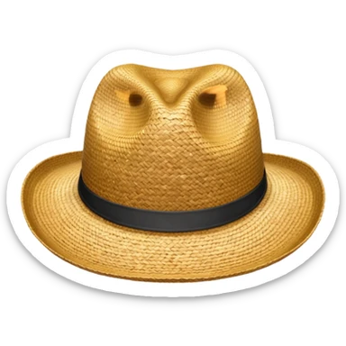 Create strow hat emoji sticker