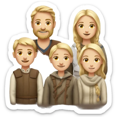 nordic family sticker