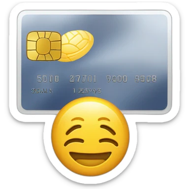 Visa bank card sticker