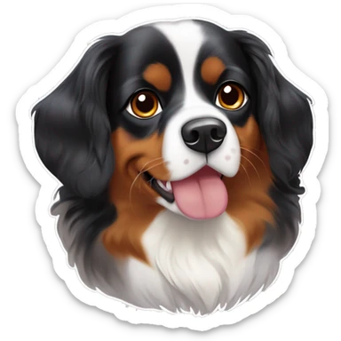 australian shepherd cavalier king charles spaniel sticker