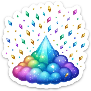 tiny sparkling glitter dust scattered in the air, shining brightly, floating and spreading. Glossy, smooth, soft shadows, white background.



 sticker