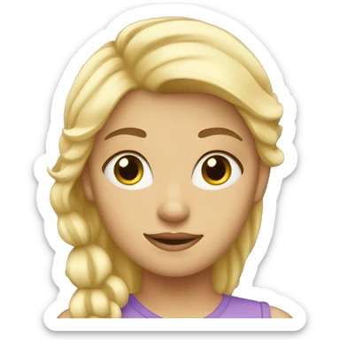 A blondine girl sticker
