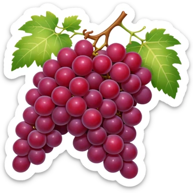red grapes sticker
