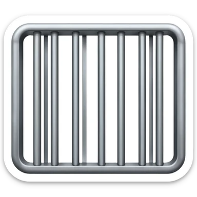 Prison bars sticker