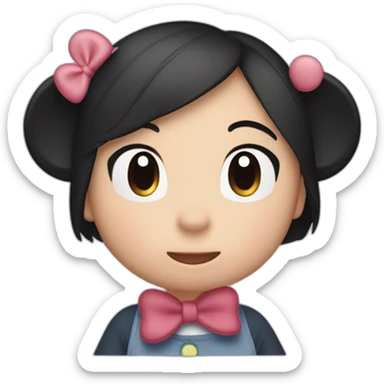 Mickey and Minnie tsum tsum sticker