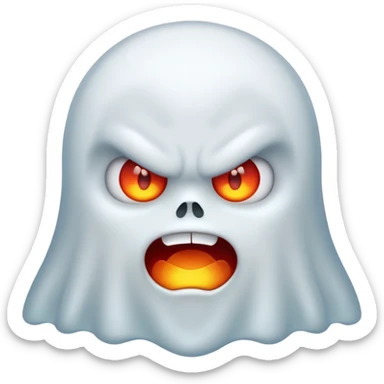 cute ghost angry sticker