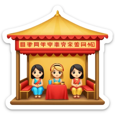 cherish festival booth sticker