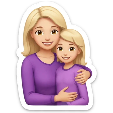Mom and daughter love  sticker