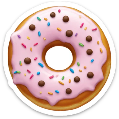 creamy donut  sticker