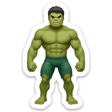 Hulk with full body sticker