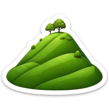 create a dnd style small_hill.png using 48x48 pixels size sticker