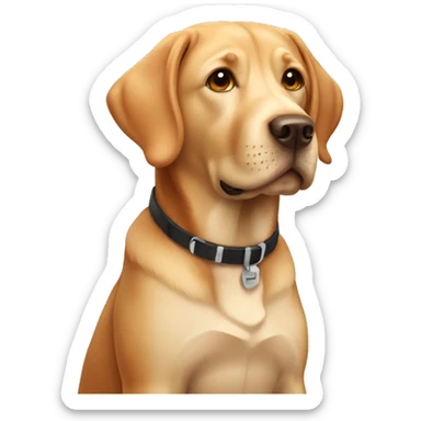 ginger labrador dog sticker