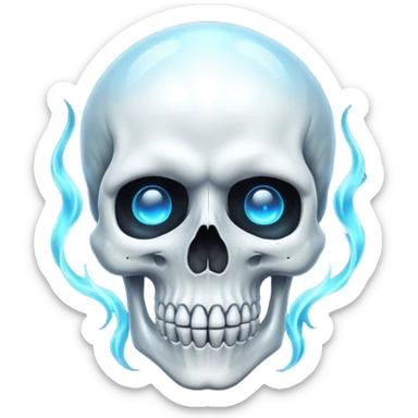 skull with aura sticker