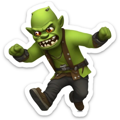 ork breakdancing sticker