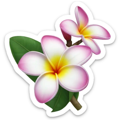 Frangipani sticker