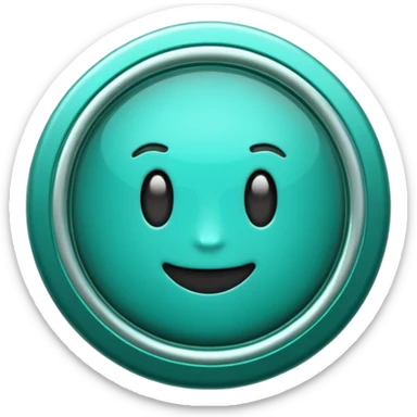 Create a custom emoji badge featuring a stylized, glossy letter “S”. Use the Platinum rank style from League of Legends: teal-green metallics, reflective surfaces, and a futuristic elegant frame. Vibrant and high readability.
 sticker
