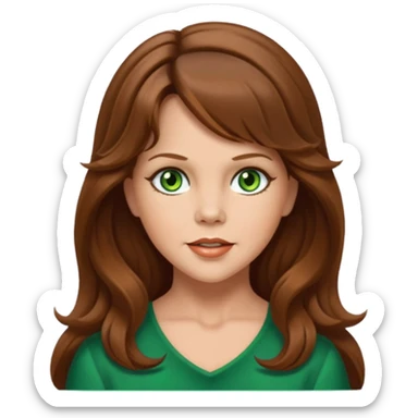 Linda Blair with long hair sticker