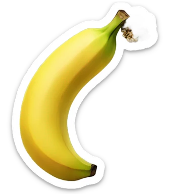 Weed smoking banana  sticker