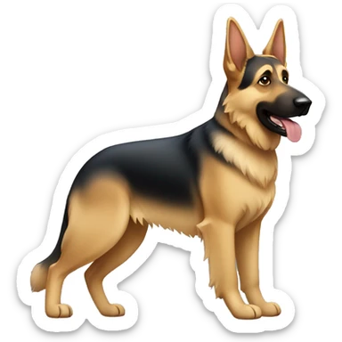 German shepherd dog emoji sticker