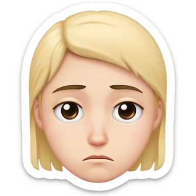 idk sad face sticker