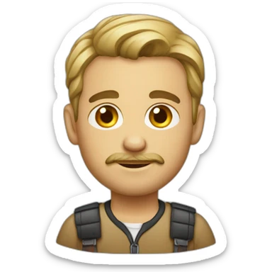 German sharper with spanish shirt sticker