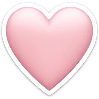 Pastel pink heart sticker