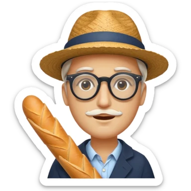 Un humain homme avec un chapeau  et des sunglasse et une baguette magique sticker