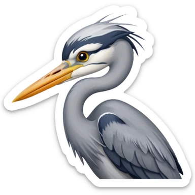 Grey Heron sticker