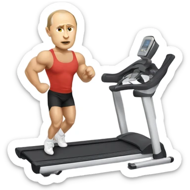  working out with Vladimir Putin  sticker