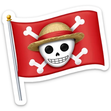 One piece flag sticker