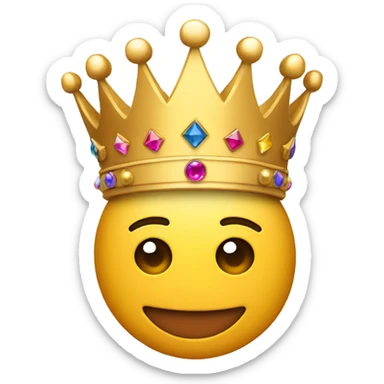 Instagram emoji with crown sticker