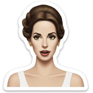 Lana del rey smoking  sticker