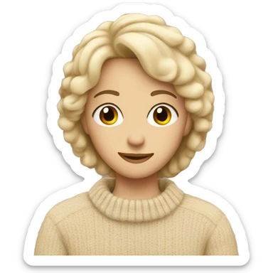 Soft beige sweater  sticker