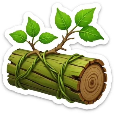 A twisting vine wrapping gently around a fallen log.










































 sticker