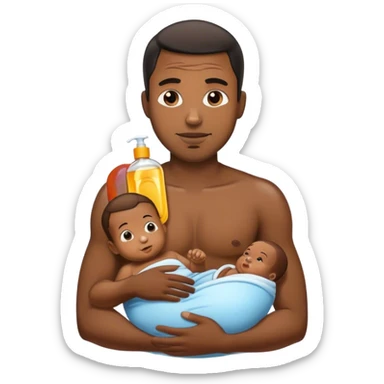 p diddy with baby oil sticker